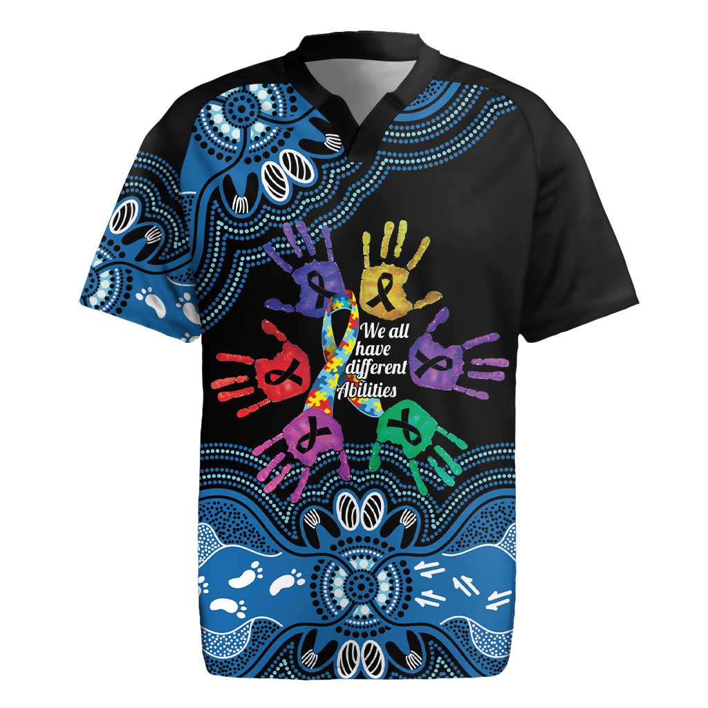 Autism Awareness Australia Indigenous Rugby Jersey We All Have Different Abilities