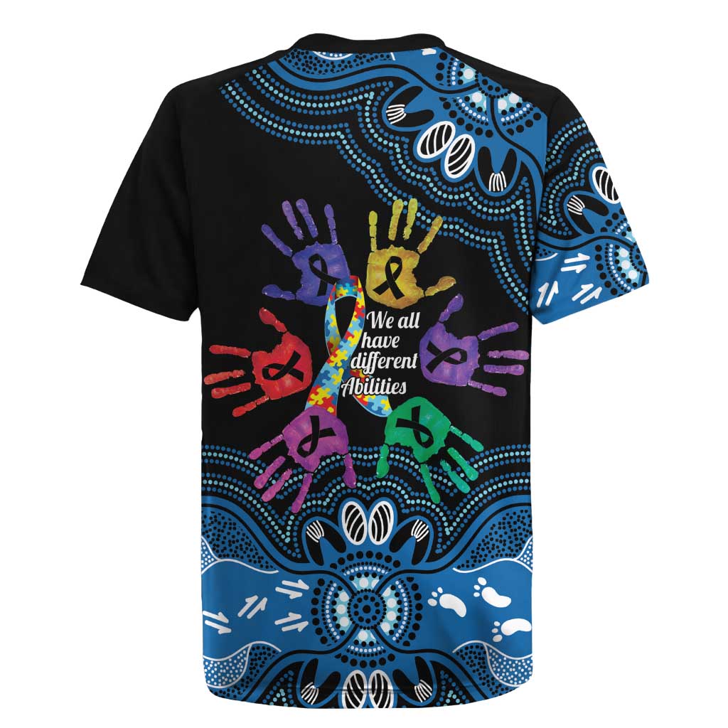 Autism Awareness Australia Indigenous Rugby Jersey We All Have Different Abilities