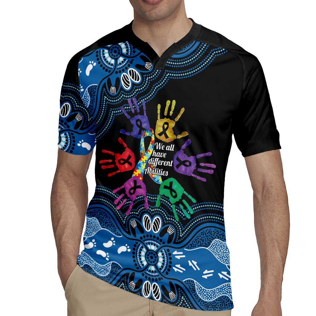 Autism Awareness Australia Indigenous Rugby Jersey We All Have Different Abilities