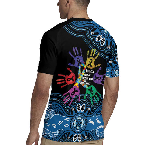 Autism Awareness Australia Indigenous Rugby Jersey We All Have Different Abilities