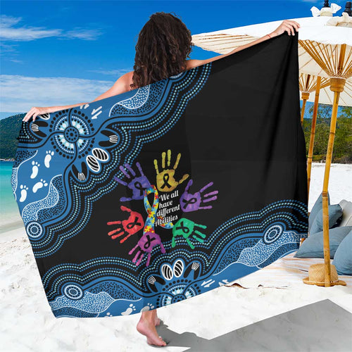 Autism Awareness Australia Indigenous Sarong We All Have Different Abilities