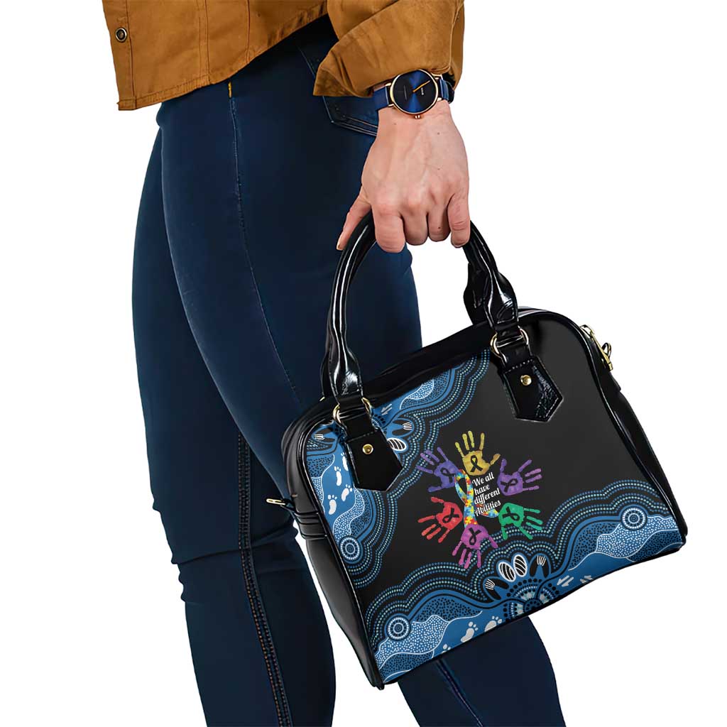 Autism Awareness Australia Indigenous Shoulder Handbag We All Have Different Abilities