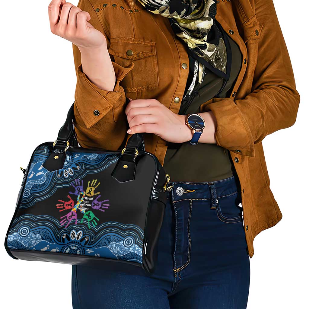 Autism Awareness Australia Indigenous Shoulder Handbag We All Have Different Abilities