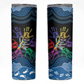 Autism Awareness Australia Indigenous Skinny Tumbler We All Have Different Abilities