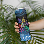 Autism Awareness Australia Indigenous Skinny Tumbler We All Have Different Abilities