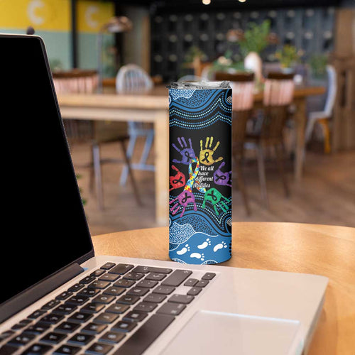 Autism Awareness Australia Indigenous Skinny Tumbler We All Have Different Abilities