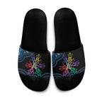 Autism Awareness Australia Indigenous Slide Sandals We All Have Different Abilities