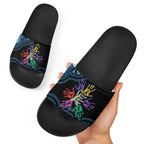 Autism Awareness Australia Indigenous Slide Sandals We All Have Different Abilities