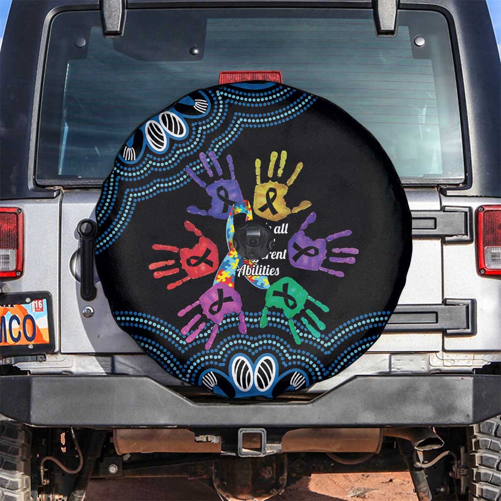 Autism Awareness Australia Indigenous Spare Tire Cover We All Have Different Abilities
