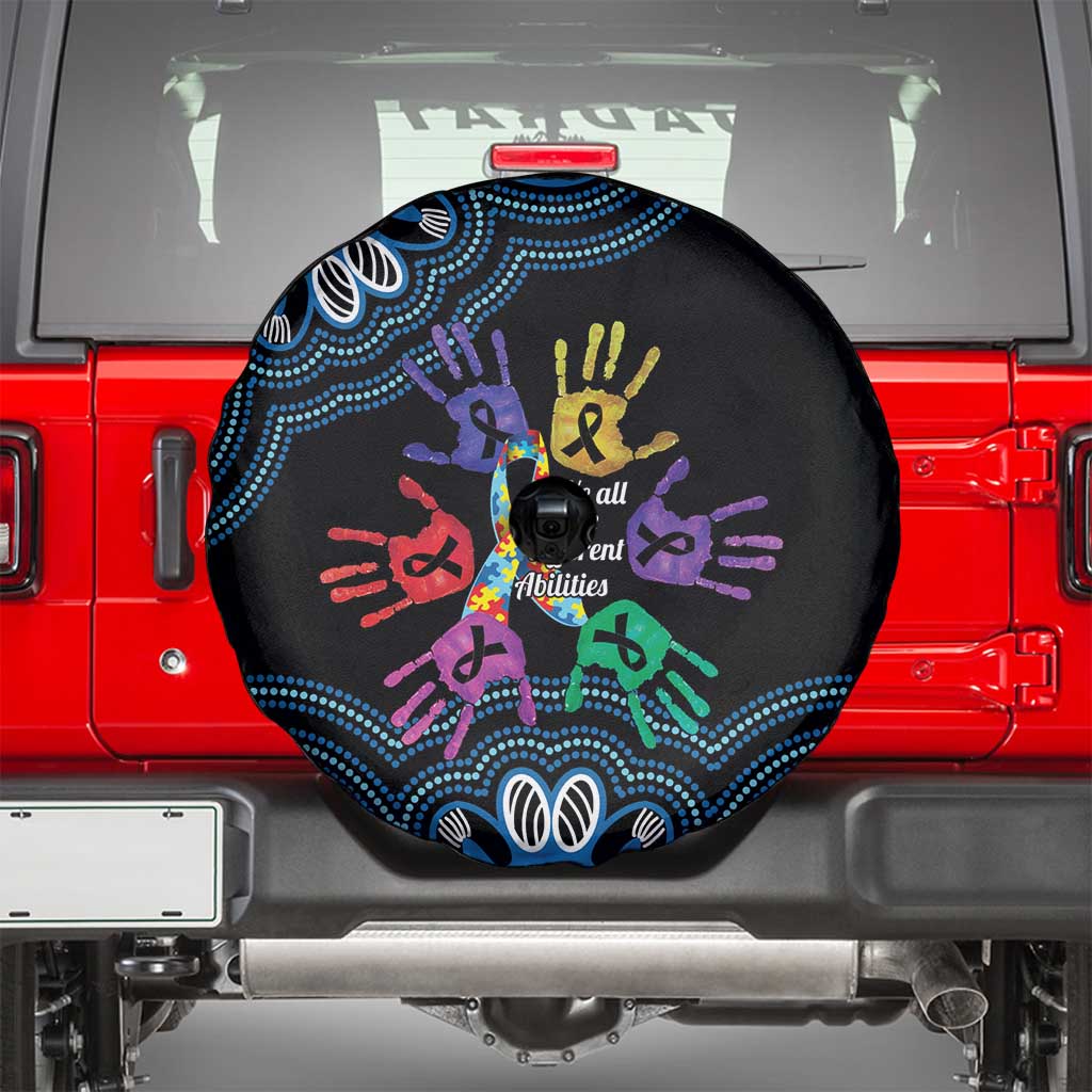 Autism Awareness Australia Indigenous Spare Tire Cover We All Have Different Abilities