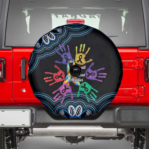Autism Awareness Australia Indigenous Spare Tire Cover We All Have Different Abilities