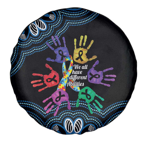 Autism Awareness Australia Indigenous Spare Tire Cover We All Have Different Abilities