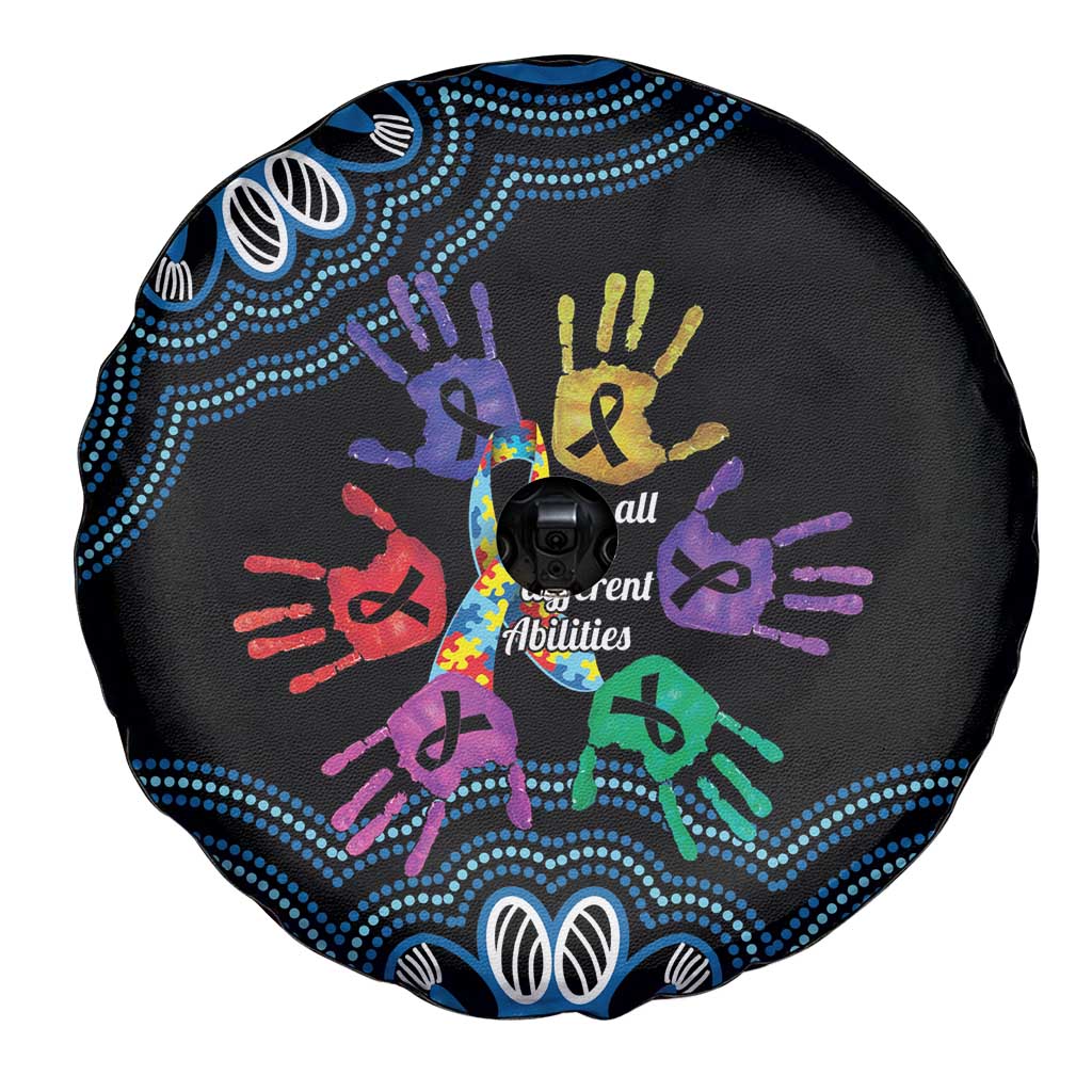 Autism Awareness Australia Indigenous Spare Tire Cover We All Have Different Abilities