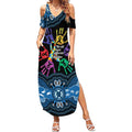 Autism Awareness Australia Indigenous Summer Maxi Dress We All Have Different Abilities