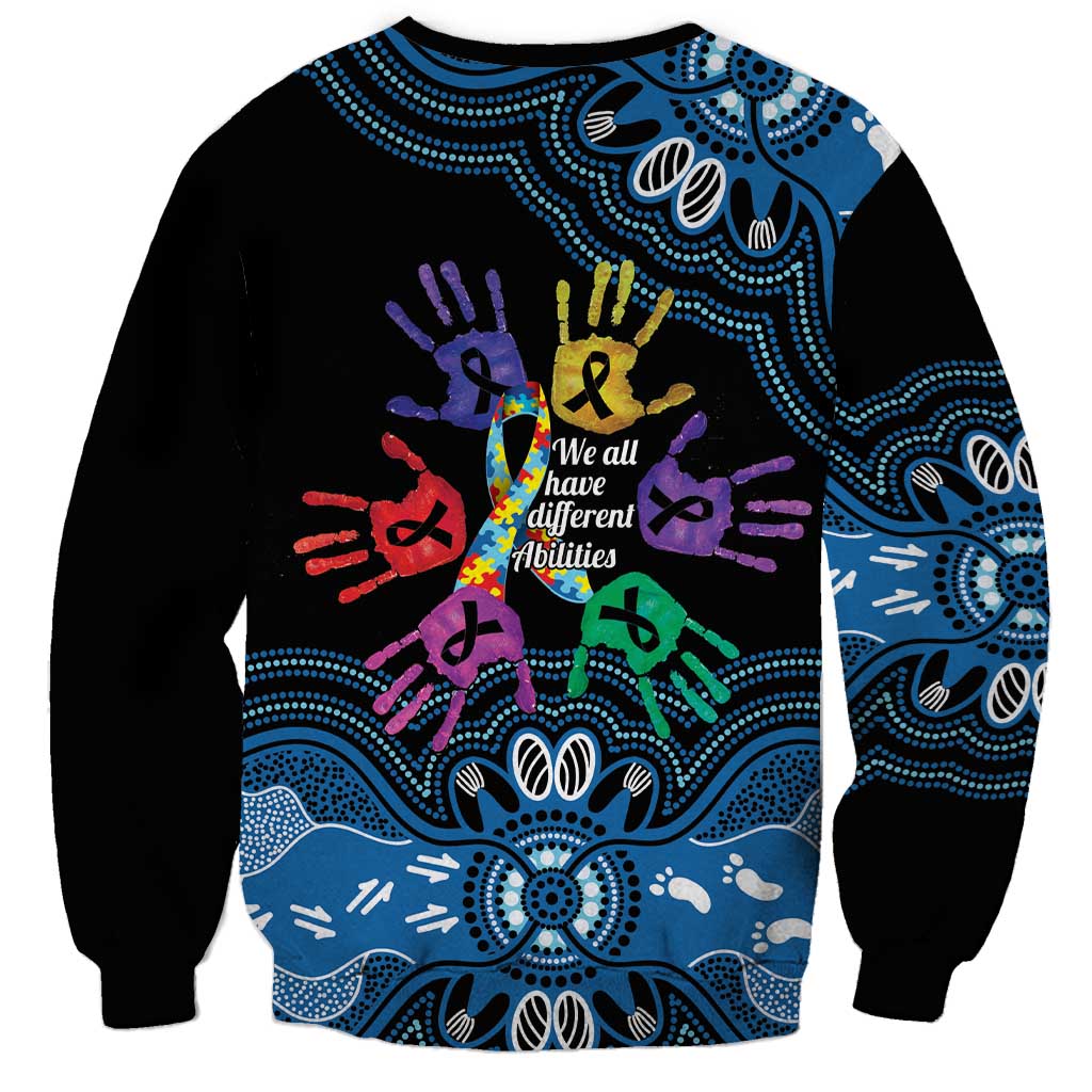 Autism Awareness Australia Indigenous Sweatshirt We All Have Different Abilities