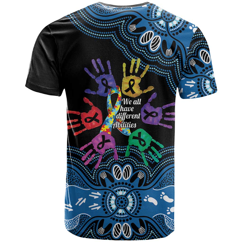 Autism Awareness Australia Indigenous T Shirt We All Have Different Abilities