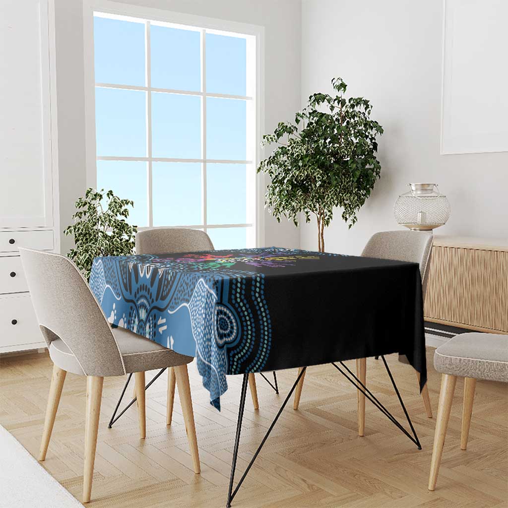 Autism Awareness Australia Indigenous Tablecloth We All Have Different Abilities