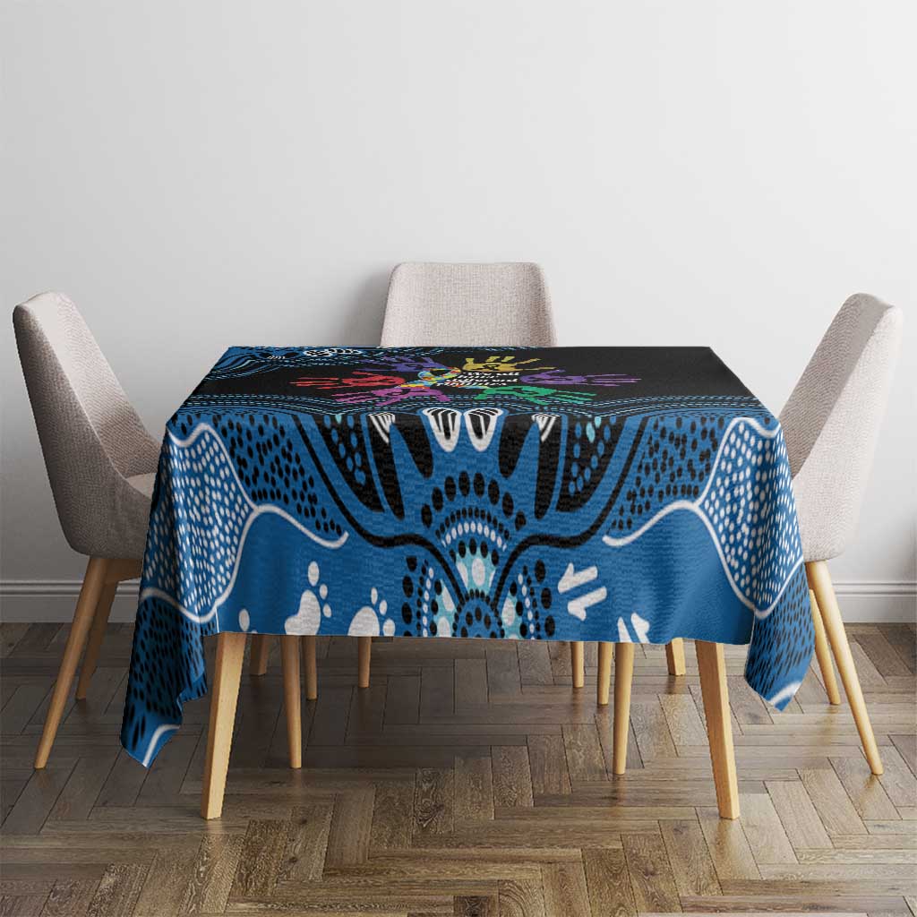 Autism Awareness Australia Indigenous Tablecloth We All Have Different Abilities