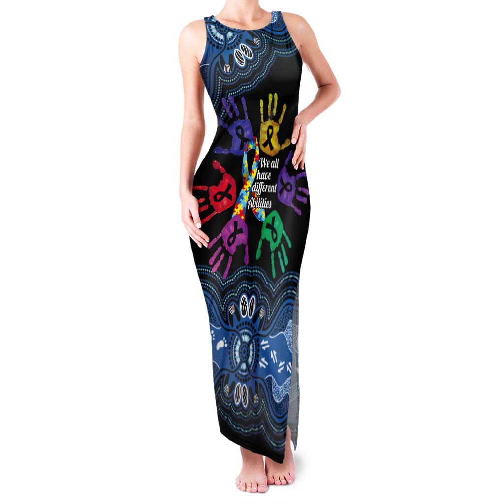 Autism Awareness Australia Indigenous Tank Maxi Dress We All Have Different Abilities
