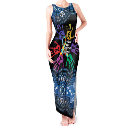 Autism Awareness Australia Indigenous Tank Maxi Dress We All Have Different Abilities