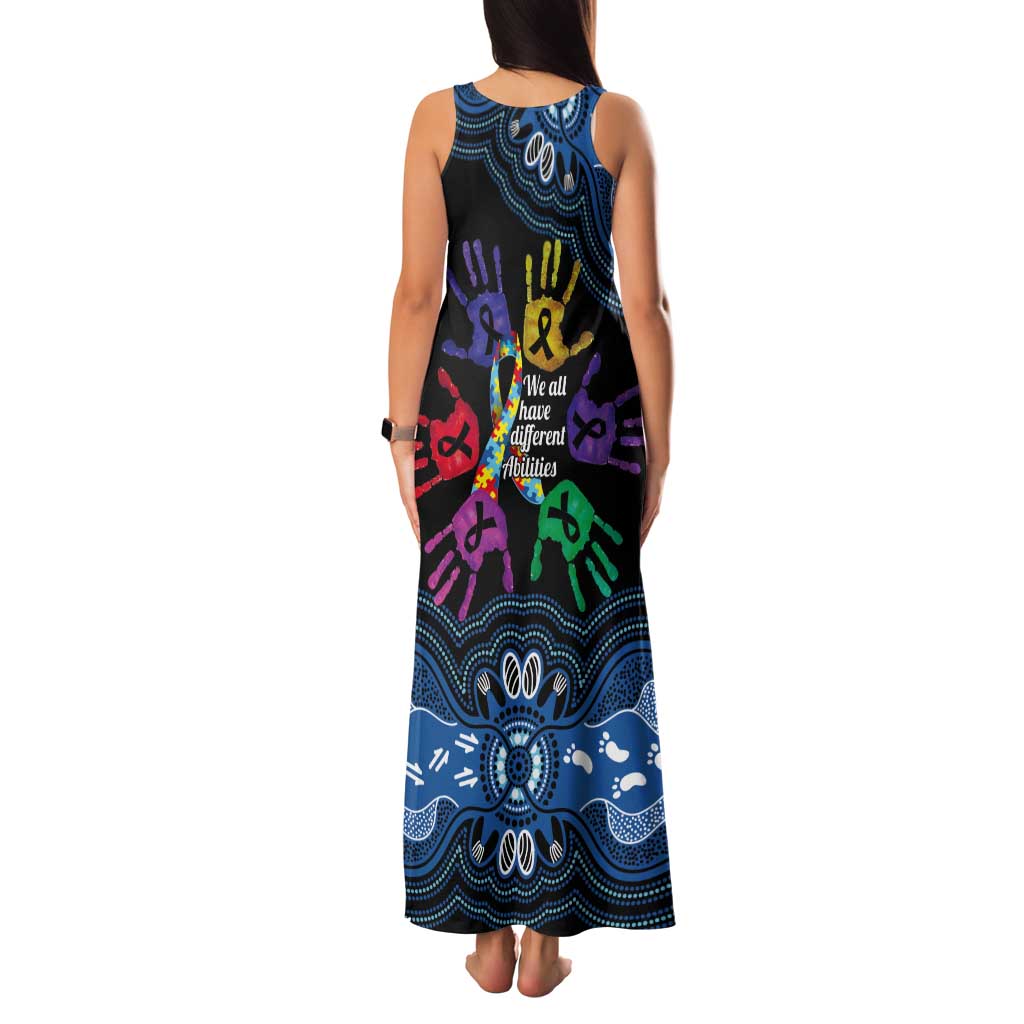 Autism Awareness Australia Indigenous Tank Maxi Dress We All Have Different Abilities