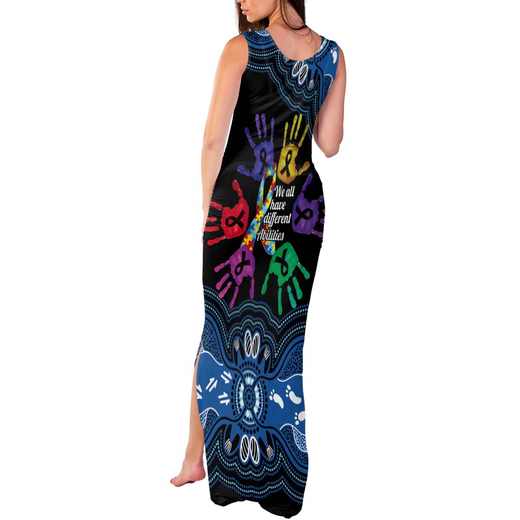 Autism Awareness Australia Indigenous Tank Maxi Dress We All Have Different Abilities