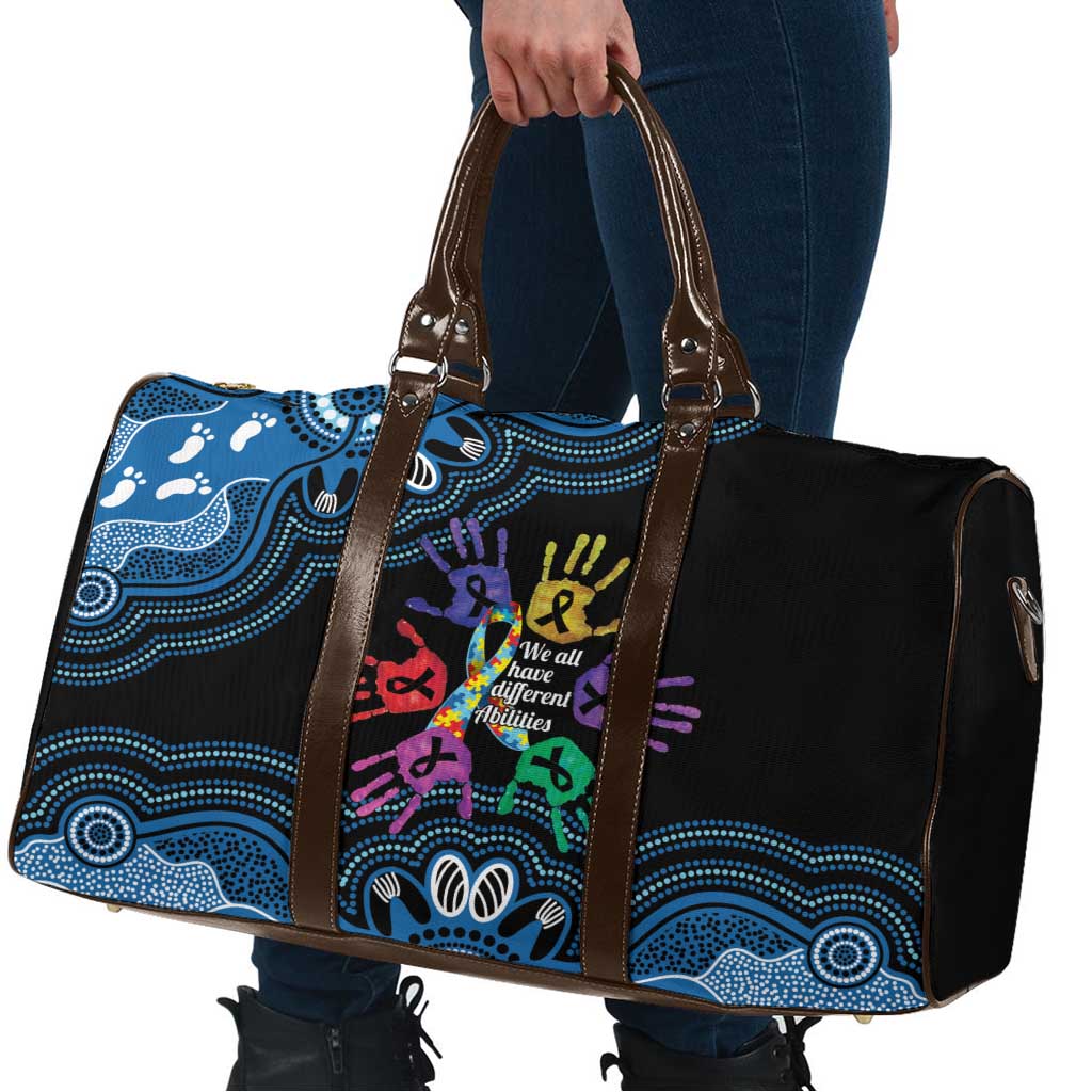 Autism Awareness Australia Indigenous Travel Bag We All Have Different Abilities