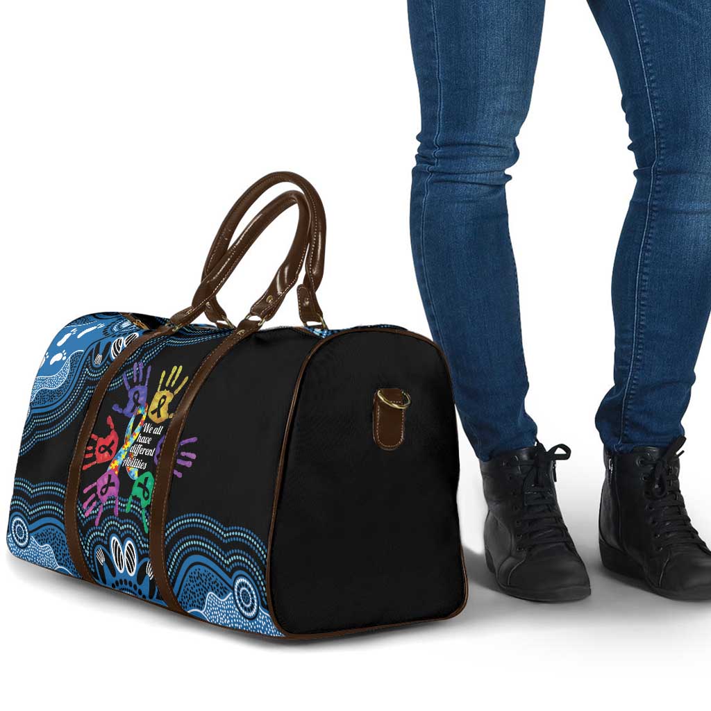 Autism Awareness Australia Indigenous Travel Bag We All Have Different Abilities