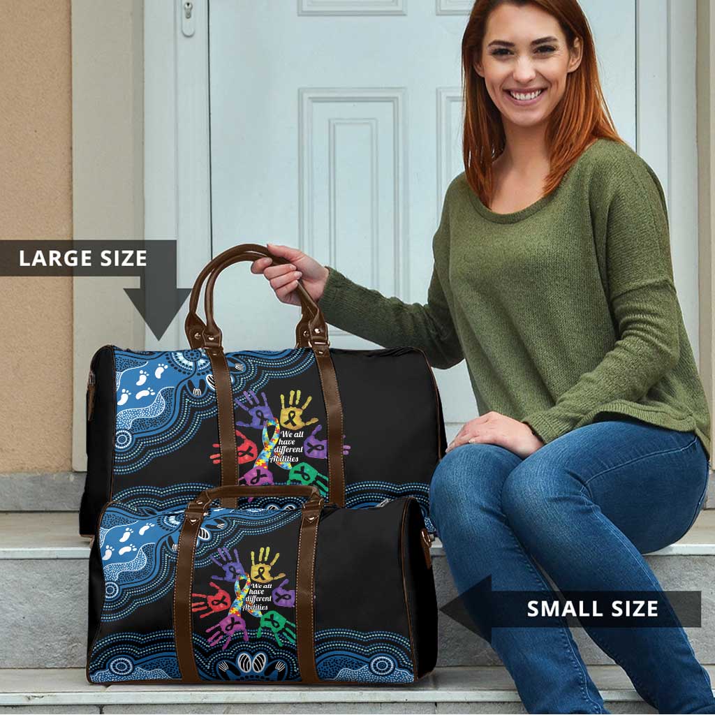 Autism Awareness Australia Indigenous Travel Bag We All Have Different Abilities