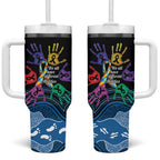 Autism Awareness Australia Indigenous Tumbler With Handle We All Have Different Abilities