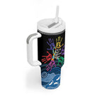 Autism Awareness Australia Indigenous Tumbler With Handle We All Have Different Abilities