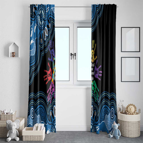 Autism Awareness Australia Indigenous Window Curtain We All Have Different Abilities