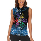 Autism Awareness Australia Indigenous Women Sleeveless Polo Shirt We All Have Different Abilities