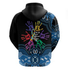 Autism Awareness Australia Indigenous Zip Hoodie We All Have Different Abilities
