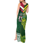 Custom Lebanon And Australia Rugby Tank Maxi Dress Aussie Kangaroos Lebanese Cedars