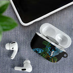 Turquoise New Zealand Kowhai And Piwakawaka AirPods Case Maori Ngaru Paua Shell - Aussie Hoodie