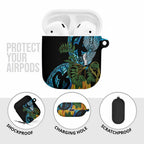 Turquoise New Zealand Kowhai And Piwakawaka AirPods Case Maori Ngaru Paua Shell - Aussie Hoodie