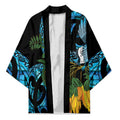 Turquoise New Zealand Kowhai And Piwakawaka Kimono Maori Ngaru Paua Shell - Aussie Hoodie
