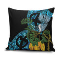 Turquoise New Zealand Kowhai And Piwakawaka Pillow Cover Maori Ngaru Paua Shell - Aussie Hoodie