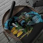 Turquoise New Zealand Kowhai And Piwakawaka Wrapping Paper Maori Ngaru Paua Shell - Aussie Hoodie