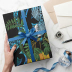 Turquoise New Zealand Kowhai And Piwakawaka Wrapping Paper Maori Ngaru Paua Shell - Aussie Hoodie