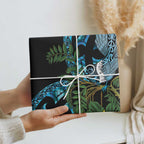 Turquoise New Zealand Kowhai And Piwakawaka Wrapping Paper Maori Ngaru Paua Shell - Aussie Hoodie