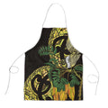 Yellow New Zealand Kowhai And Piwakawaka Apron Maori Ngaru Paua Shell - Aussie Hoodie