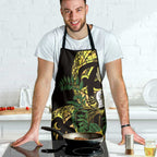 Yellow New Zealand Kowhai And Piwakawaka Apron Maori Ngaru Paua Shell - Aussie Hoodie
