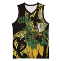 Yellow New Zealand Kowhai And Piwakawaka Basketball Jersey Maori Ngaru Paua Shell - Aussie Hoodie