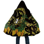 Yellow New Zealand Kowhai And Piwakawaka Cloak Maori Ngaru Paua Shell - Aussie Hoodie