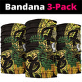 Yellow New Zealand Kowhai And Piwakawaka Neck Gaiter Maori Ngaru Paua Shell - Aussie Hoodie