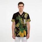 Yellow New Zealand Kowhai And Piwakawaka Scrub Top Maori Ngaru Paua Shell - Aussie Hoodie