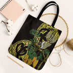 Yellow New Zealand Kowhai And Piwakawaka Tote Bag Maori Ngaru Paua Shell - Aussie Hoodie