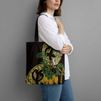 Yellow New Zealand Kowhai And Piwakawaka Tote Bag Maori Ngaru Paua Shell - Aussie Hoodie